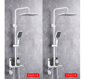 TB1009 - all brass piano keys shower set, constant temperature, pressurized shower head