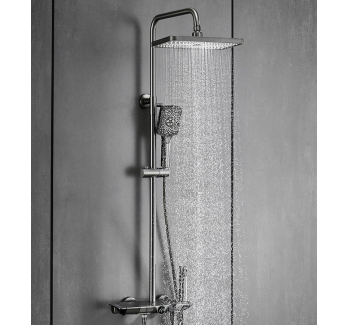 TB1013 - Exclusive custom thermostat piano keys shower four digital display star top hand gun family hotel shower