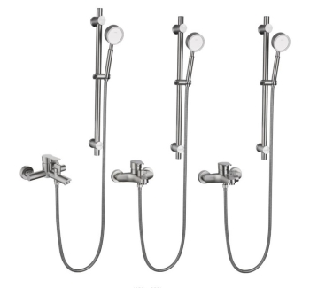 TB1021 - 304 stainless steel simple hot and cold mixing valve bathtub shower set