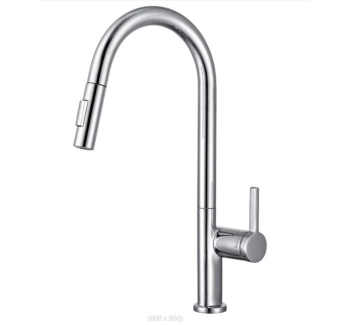 TB2001 - brass pull-out hot and cold faucet kitchen retractable sink faucet