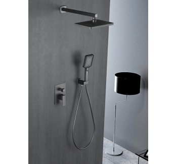 TB1015 - concealed installation all brass constant temperature pressurized shower head hotel apartment project shower set